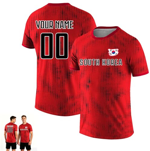 Genérico Camisetas de fútbol Personalizada para el Mundial 2026, Camiseta fútbol Personalizada para Hombre Mujer niños con Nombre número