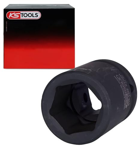 KS Tools 515.1327 3/4 Sechskant-Kraft-Stecknuss, kurz, 27mm