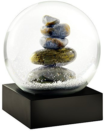 Cairn Stacked Rocks Sculpture - Cool Snow Globe By CoolSnowGlobes