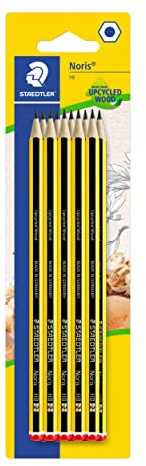 Staedtler Noris 120-2 BK10. Lápices de madera certificada. Blíster con 10 lápices HB en apilado doble.