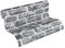 A.S. Création Papier Peint Brique Elements Papier peint intissé - 10,05m x 0,53m - Gris Noir Multicolore Fabriqué en Allemagne 361404 36140-4
