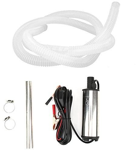 Tauchwasserpumpe, Akozon DC 12V 50mm Durchmesser Rostfreier Stahl Dieselkraftstoff-Förderpumpe Für Wasser Kerosin