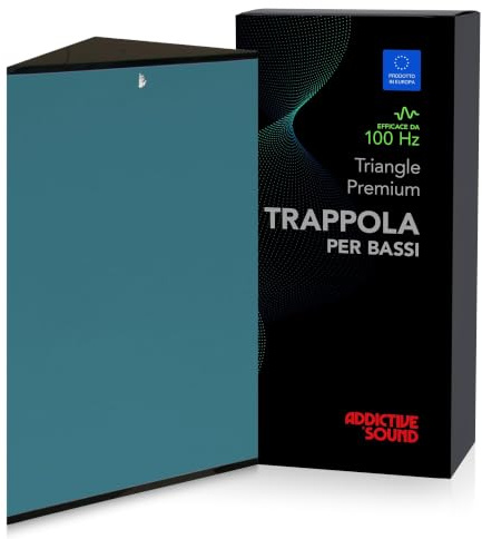 Addictive Sound Bass Trap d'Angle Premium 100 cm, Vert de Mer