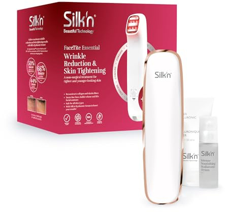 Silk'n FaceTite Essential Cordless - kabelloses Gerät zur Faltenreduzierung und Hautstraffung mit HT Technologie - klinisch getestet