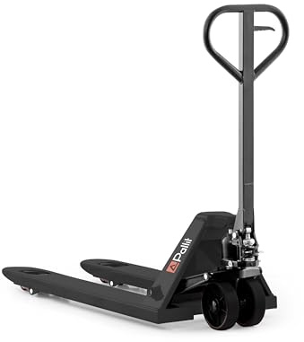 Pallit Transpaleta Color Negro | 2500 kg de Capacidad | 1150 mm de Longitud de Horquilla | Ruedas PU | Transpaleta