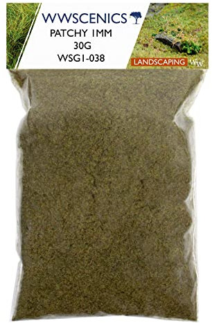 WWS War World Scenics WWScenics | 1mm Herbe Statique Éparse | 30g | WSG1-038 | Matériel pour Maquette Réaliste