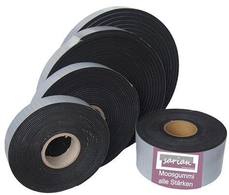 Dichtungsband Selbstklebend 10m Rolle Moosgummidichtung Gummidichtung Türdichtung Hubdach Moosgummi EPDM Schaumstoff Dichtung (Stärke: 8mm, Breite: 80mm (8cm))