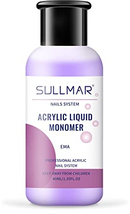 SULLMAR Monómero acrílico Monómero líquido acrílico líquido líquido acrílico líquido monómero líquido para uñas acrílicas monómero de uñas monómero líquido inodoro monómero líquido (40ml/1.35FL.OZ)