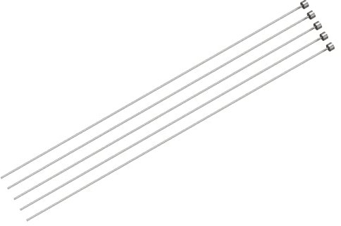 sourcing map 5 Stück Gerade Auswerferstifte Pin Punches 1mm (3/64) Durchmesser Werkzeug Auswerferstifte 65Mn Stahl Kunststoffteile Auswerfer für Kunststoffform Mechanische Wartung 250mm (10)