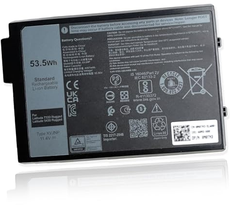 Mobik 53.5Wh XVJNP 0M0TN3 Laptop Battery Replacement for Dell Latitude 5430 7330 Rugged Latitude Series P148G P148G001 P149G P149G001 6JRCP 06JRCP M0TN3 KD1CT 451-BCWQ 11.4V 4457mAh