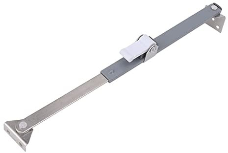 Window Stay Lock, Aluminum Alloy Casement Window Stopper Security Wind Proof for Home, Apartment, Office, Dorm, RV, Boat Use
