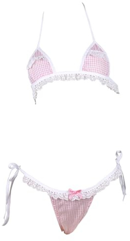 Micro Bikini Extreme Kawaii Tiny Cute Japanese Anime Cosplay Lingerie Microkini Femmes Lingeries Maillot de Bain