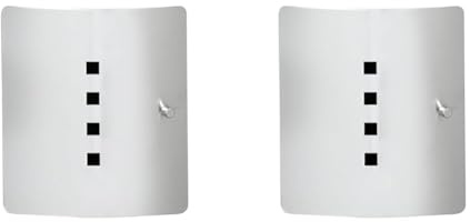 Burg Wächter Schlüsselbox mit 10 Haken und magnetischem Verschluss, Schlüsselkasten Quad 6204/10 NI, Edelstahl/Stahlblech, Silber/Schwarz, Grau, 1 - Pack (Packung mit 2)