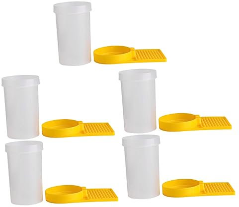 Happyyami 5stücke Bienenfütterer Wasserbecher Für Bienen Bienenwasserfütterer Imkerwerkzeuge Bienenbewässerungsbecher