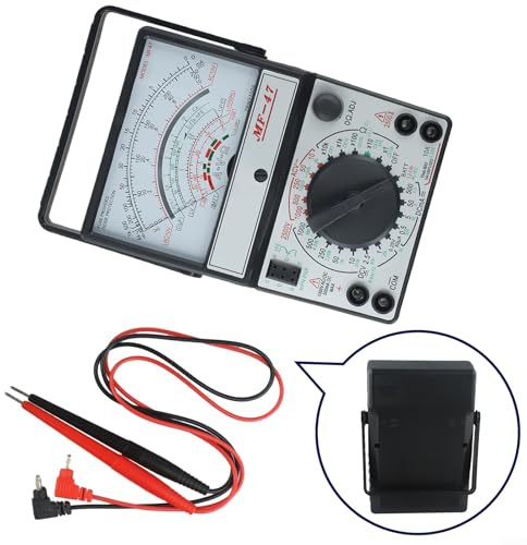 Drivstraw -47 Analog Multimeter Voltmeter Ammeter Ohmmeter with Battery Tester Function, 1000V DC/2500V AC, for Electronics Repair, Educational Labs & DIY Maintenance