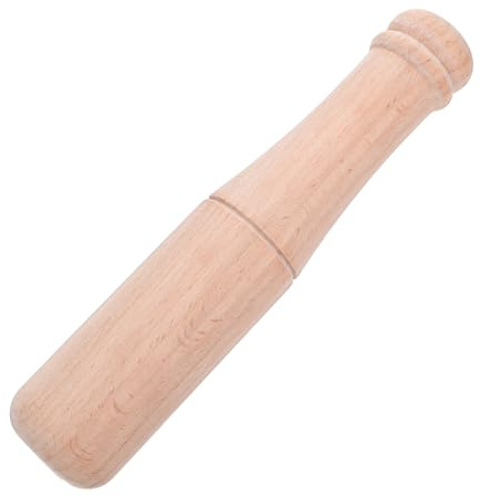KOMBIUDA Martello in Legno Massello per Mini Martello Educativo Antiscivolo Utensile Falegname Sicuro e Durevole per Gioco e Lavoro Manuale