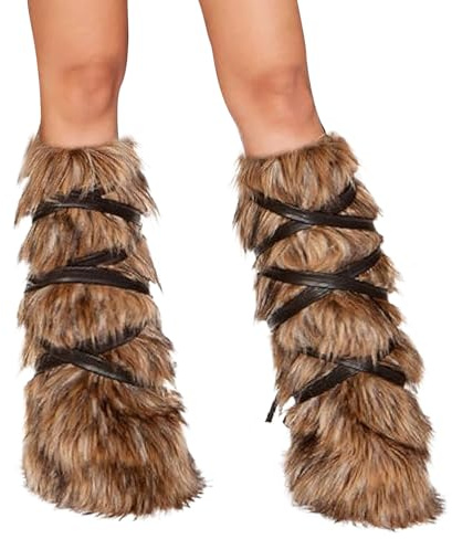 UJBVCX Plüsch Beinwärmer Furry Stulpen Flauschige Leg Warmers Beinstulpen Fell Stulpen für Winterwärmer Karneval Fasching Mottoparty Verkleidung