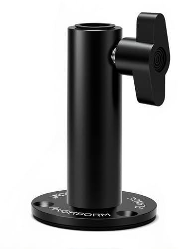 Microphone Flange Mount Base for Mic Suspension Boom Scissor Gooseneck Arm Stand Holder with Adjustable Screw - KBF-48 Flange Mount