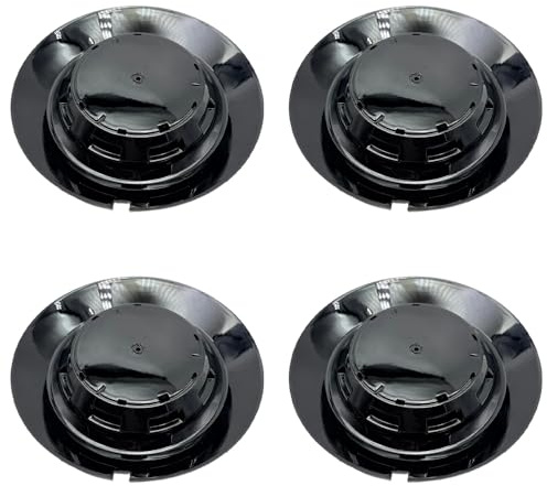 4 Stück Nabendeckel für Mercedes Benz 147mm BC-383 TY-006 BC455 C-1258, Radkappen Felgenkappen Nabenkappen,Auto Fahrzeug Radnabe Center Cap Abdeckung,Black-2