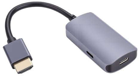 Plyisty Adaptateur 4K 60 Hz HDMI vers USB C pour XREAL Air 2 Pro RayNeo, Convertisseur Vidéo de Lunettes AR pour Switch 2, Hub D'affichage HDMI Mâle vers Type C Femelle avec Port