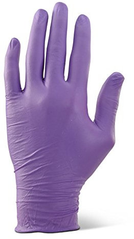 NITRILE EXAMINATION GLOVES POWDER FREE PURPLE XL