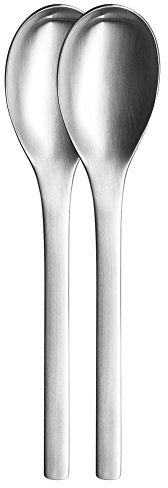 Puresigns Müslilöffel Set aus 18/10 Edelstahl, Matt-Finish, 2er Pack - Langlebige und Elegante Frühstückslöffel, 166 mm - Ideal für Müsli, Suppe, Desserts - Perfekt Geschenk in Attraktiver Verpackung