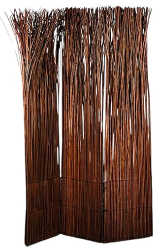 PARAVENT Nature | Brun, 160x120 cm, Bois de Saule | cloison, séperation de pièce