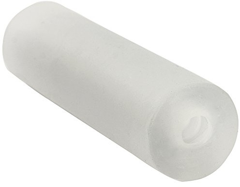 Doc Johnson 0684-03-CD - The Tube Masturbator aus ultra realistischem UR3-Material, mit Massage-Rippen - 14 cm lang - Durchcmesser: 3,8 cm - White clear / weiß transparent