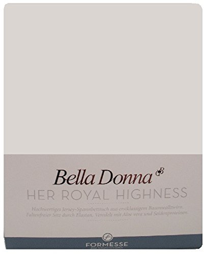 Formesse Bella-Donna Jersey Spannbettlaken silber, 140x200 - 160x220 cm