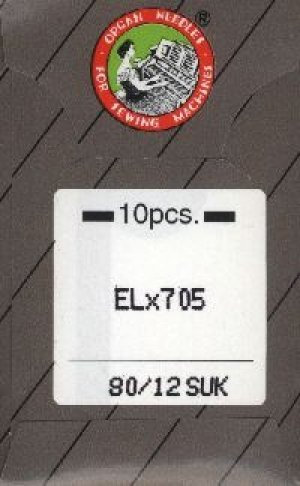ORGAN 10 Nadeln ELx705 Stärke 80 SUK für Babylock Overlocker und Cover