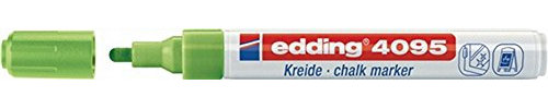 Kreidemarker edding 4095 hellgrün Rundspitze Strichbreite ca. 2-3mm, 10 Stück