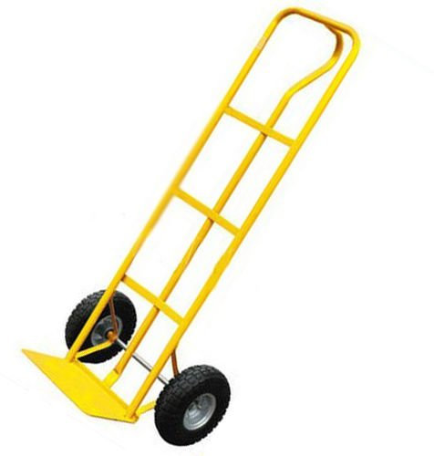 600Lb Heavy Duty Sack Truck - Industrial Hand Trolley With Pneumatic Tyre Wheel | For Lifting, Delivery, Moving Large Items, Strong, Durable Long Lasting | P-handle High Back Hand Truck With Wheels