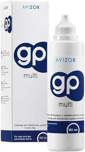 Avizor GP Multi | Solución Única Todo en Uno para Lentes RGP | Limpieza Profunda con Agente Humectante Doble | Formato 120 ml