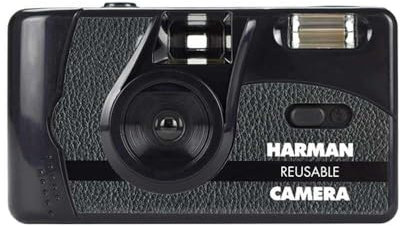 HARMAN Disposable/Rechargeable Camera + 2 B&W Films 36 Poses