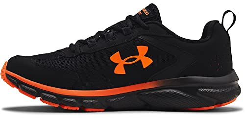 Under Armour Men's Charged Assert 9, Black/Blaze/Orange, 10 M US