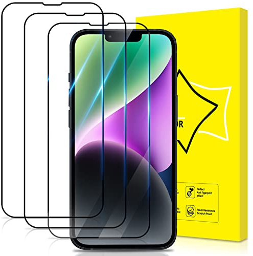 GiiYoon 3 Stück Panzer Schutz Glas für iPhone 13 Pro Max, HD Displayschutzfolie, 9H Härte, Anti- Kratzer, Bläschenfrei, Ultrabeständig