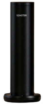 Aemster - Premium Aroma Diffuser mit Kabel - Haevn Black - Raumduft Elektrisch - Bluetooth Diffuser ohne Wasser - App-gesteuert - Kaltluft-Technologie - 10m²-150m² Abdeckung - Innovativer Duftgenuss