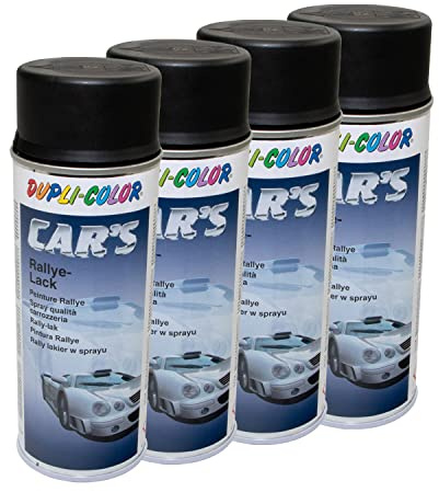 Lackspray Spraydose Sprühlack Cars Dupli Color 652240 schwarz seidenmatt 4 X 400 ml