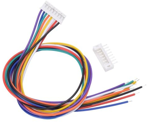 Jadeshay JST Connectors 10 Pairs Mini Micro JST Plug Connector 8 Pin 2.0mm Pitch Plug Male and Female Connector Adapter with 300mm Electrical Cable Wire for LED Light Electronic Component Projects