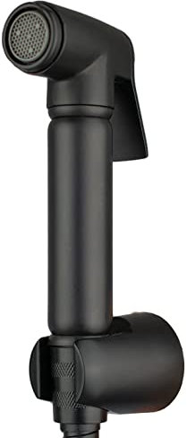 Xcel Home Handbrause-Set | Mattschwarz | Muslimische Shattaf Dusche | Wandmontiertes Bidet für Hygiene | Inkl. 1,5m Brauseschlauch und Halter