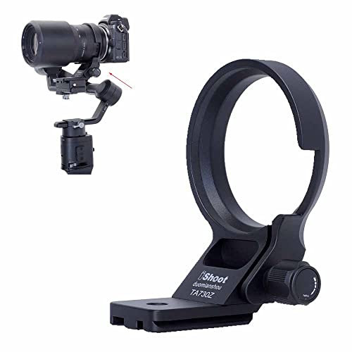 iShoot Anneau de Montage pour Trépied Bague Collier d'Objectif Compatible avec Tamron 70-300 f/4.5-6.3 Di RXD III A047 Z Mount, Support d'Lentille Plaque de dégagement Rapide Caméra Arca-Swiss Fit