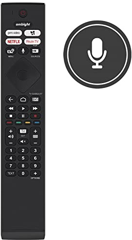 VINABTY Neu 398GM10SEPHN0004SY Ersatz Fernbedienung für Philips TV 43PUS8807 50PUS8807 55PUS8807 65PUS8807 75PUS8807 86PUS8807 50PUS8807/12 4K Uhd LED Android TV Remote Controller