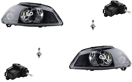 Johns, Scheinwerfer passend für Seat Ibiza Cordoba 6L 02-09 + H4 Satz L R m. Stellmotor