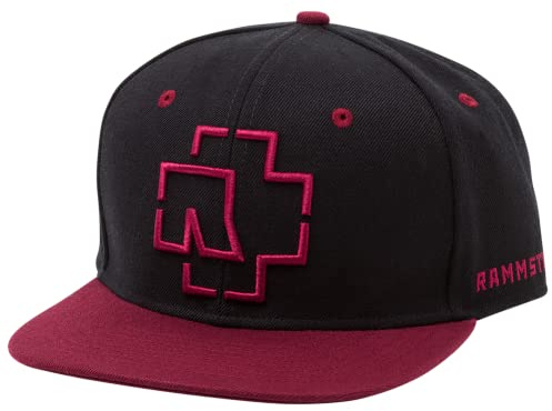 Rammstein snapback-keps Snapback Cap Logo svart Schwarz, officiell bandmerchandise