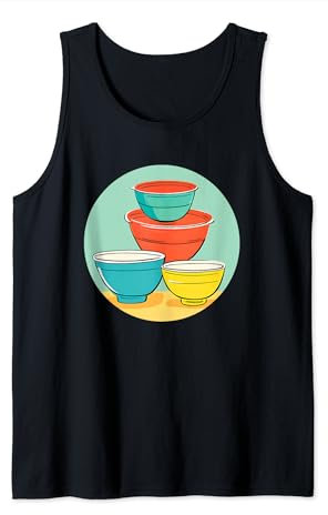 Bol mélangeur de cuisine rétro, bols nostalgiques d'inspiration vintage Débardeur