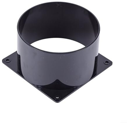 120MM ABS Wandflansch-Verbindungsstück, Kunststoffflansch-Lüftungs-Rohrverbinder, Wand-Luftrohr-Schlauch-Flansch-Adapter für Lüftungsrohr-Luftrohrverbindung(120mm)