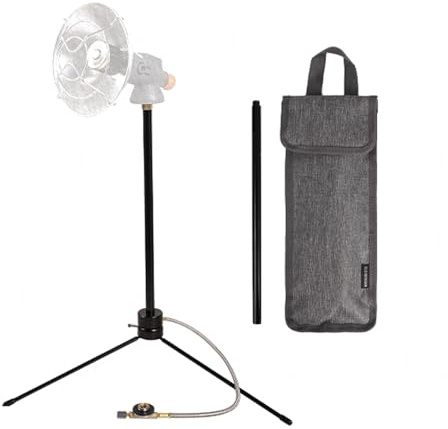 HUIOP Support de Chauffage à gaz Portable pour Tente de Camping,poêle Chauffant,trépied,Support Chauffant d'hiver pour l'extérieur,Camping,randonnée,pêche sur Glace,Chauffage de Camping