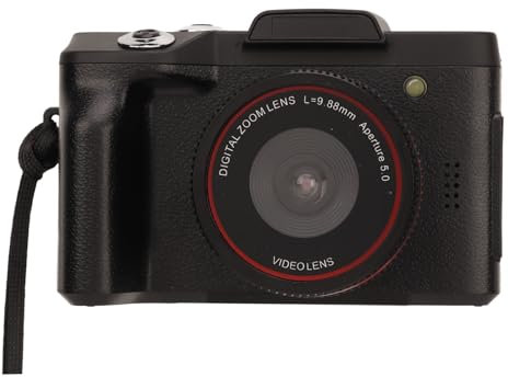 Fotocamera Digitale 1080P 16MP Zoom Ottico 16X Fotocamera Digitale SLR Grandangolare da 27 Mm Fotocamera Vlogging LCD da 2,4 Pollici per Fotografia per Principianti
