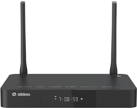 zidoo Lettore multimediale Z9X 8K- 8K HDR, sistema operativo Android 11, processore Amlogic S928X-K 6G + 64G, motore video VPU e motore immagine VS10, Blu-ray Ultra HD 4K, BDMV/ISO, per riproduzione