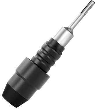 SDS-Plus auf SDS-Max Adapter für Bohrhämmer, 8-1/4 Zoll lang, schwarzer Adapter aus legiertem Stahl